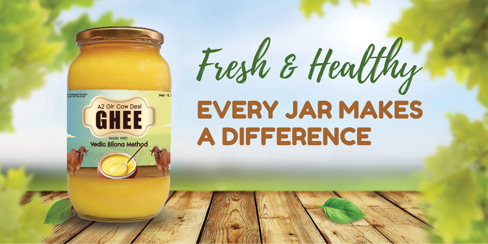 Gir Cow Ghee Banner